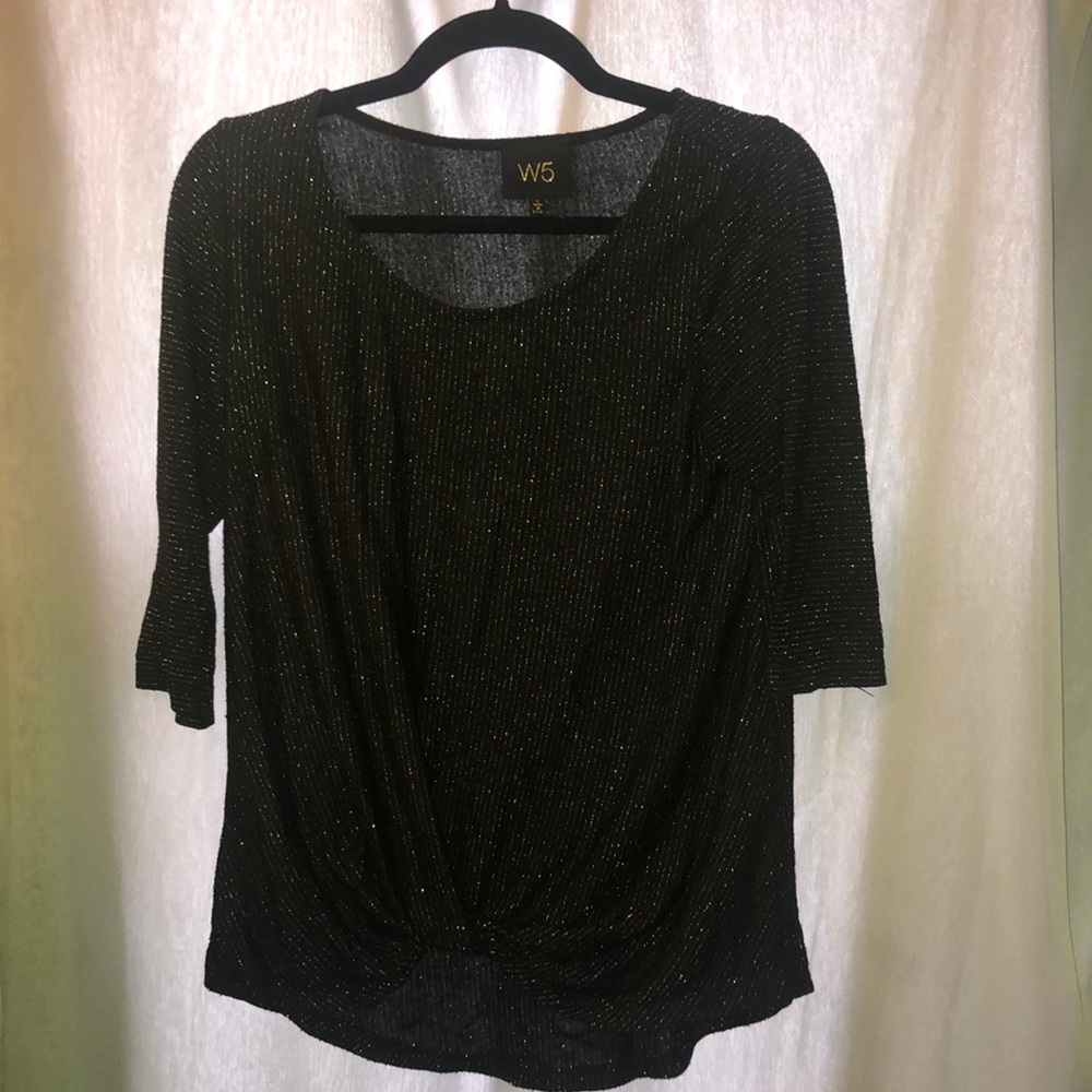Black Sparkly Blouse